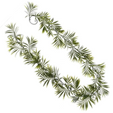 Leaf Pack of 6 Fire Retardant Artificial Palm Garlands, 190cm – Bare Stem Greenery for Home & Commercial Use