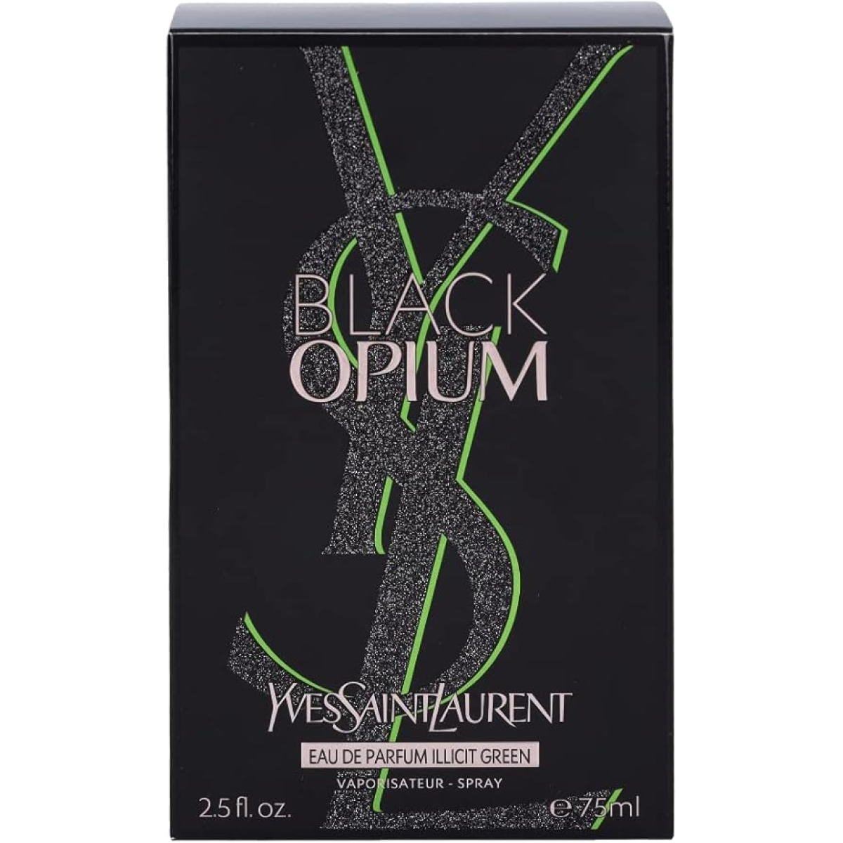 Yves Saint Laurent Black Opium Illicit Green Eau de Parfum Spray 75ml – Fresh & Citrus, Gourmand Fragrance for Women