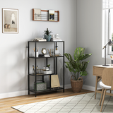 4-Tier Open Bookcase & Display Shelf – Versatile Bookcase, Plant Stand or Room Divider