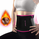 Neoprene Waist Trimmer Belt with Phone Pocket, Adjustable One Size – Workout Sweat Belt, Pink/Black