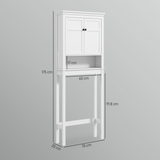 HOMCOM 3-Tier Over Toilet & Washing Machine Storage Unit – Freestanding Bathroom and Laundry Shelf