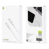 WYEFLOW 60W USB-C to USB-C Data Cable, 2m – Fast Charging TPE Cable, White