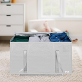 VINSANI 2 Pack Large Moving & Storage Bags with Reinforced Handles & Zip Closure – Reusable, Grey