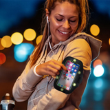 Aquarius LED Sports Armband for Smartphones – Touchscreen Window, Splashproof, for Running & Cycling