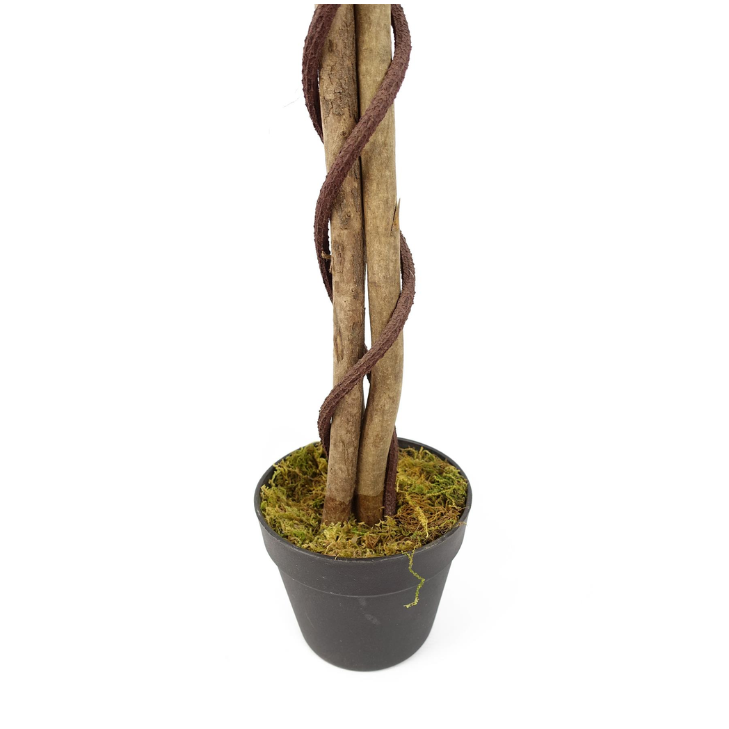 Leaf Artificial Blossom Tree, 150cm Pre-Potted Faux Tree – Indoor Home Decor, Pink