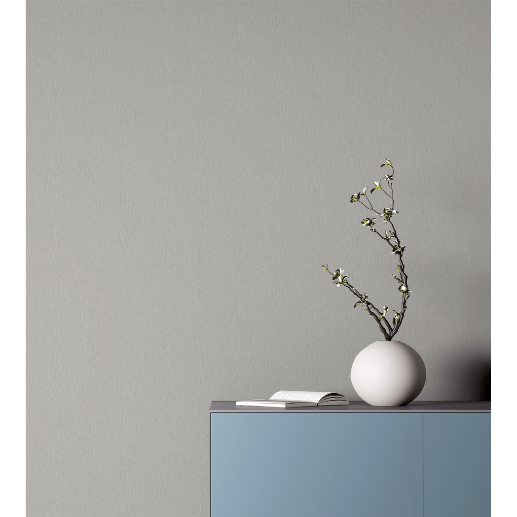 Arthouse Barcelona Plain Subtly Textured Wallpaper – On-Trend Matt Grey for Living Rooms, Halls & Bedrooms