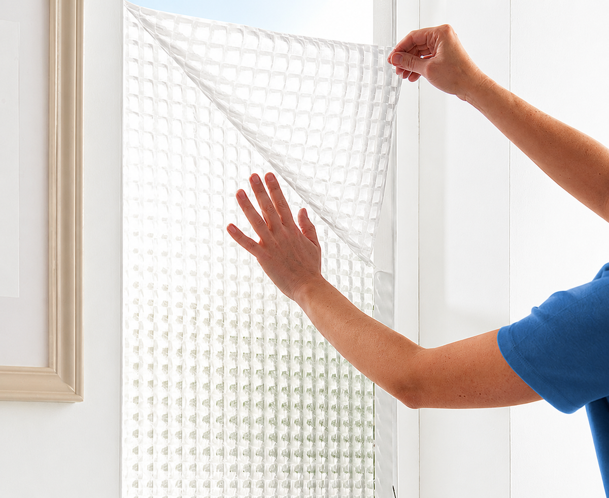 Avilo Prism Square Window Covering Foil – Privacy Film That Lets Light In, Easy to Apply