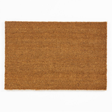Arthouse Astley Plain PVC-Backed Natural Coir Doormat, 40 x 60 cm – Mud Stopper Entrance Mat