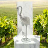 MSL Decorative Flamingo Wine Bottle Holder, 65cm Tall – Fun Bar Décor and Wine Lover Gift