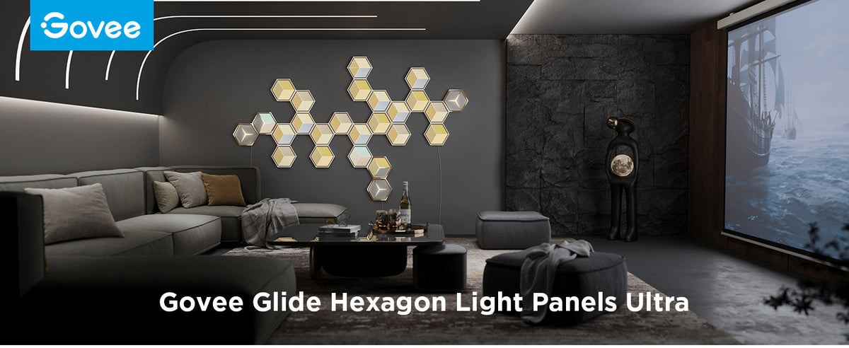 Govee H606A Hexagon LED Light Panel Extension, 1 Pack – 3D Gaming Room Decor, DreamView & Razer Chroma