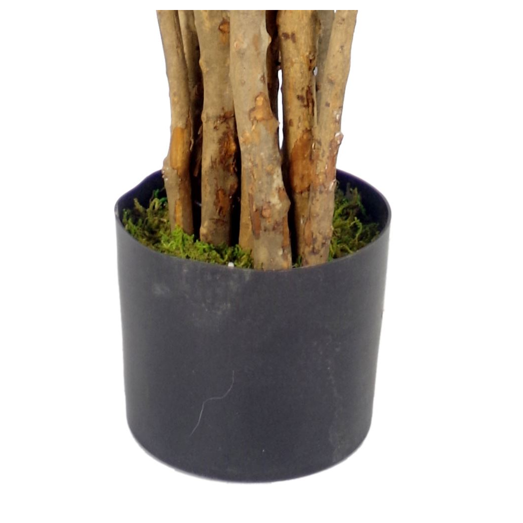 Leaf Luxury Artificial Olive Tree, 125cm with Wired Stems & Moss-Covered Pot – Premium Realistic Faux Plant
