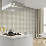 Arthouse Country Tartan Heavyweight Vinyl Wallpaper – Hardwearing Textured Hallway Design, Taupe