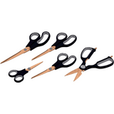 Avilo 5 Piece Titanium Scissors Set – Kitchen, Dressmaking, Snip and General-Purpose, Easy Grip Handles