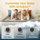Huddle Never Deflate Air Bed with Dual-Action Pump, Comfort Dial & Nightlight – Double