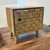 Wooden Bedside Cabinet, 47cm – Sturdy Bedroom Storage Table for Home