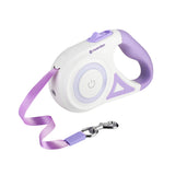 Flexi Retractable Dog Leash with 3 LED Light Settings, 5m Length – Night Walk Lead for Dogs up to 50kg