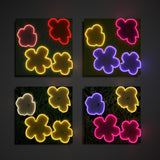 YELLOWPOP Andy Warhol Flowers LED Neon Wall Lamp – Dimmable USB Pop Art Light for Kids' Rooms