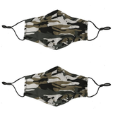 Termin8 Kids Camouflage Face Mask – Soft, Breathable Reusable Mask for Ages 6 to 12, Green