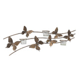 Gold Butterfly Wall-Mounted Candle Holder – Metal Wall Decor, 9cm