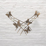 Gold Butterfly Wall-Mounted Candle Holder – Metal Wall Decor, 9cm