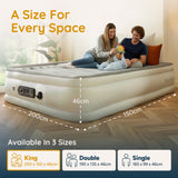 Huddle Airbed Lux King Size with Never-Deflate™ Technology – Guest Air Bed for Home & Camping