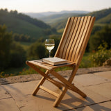Miami Folding Teak Garden Chair – Grade A Teak Outdoor Seat, Easy to Assemble