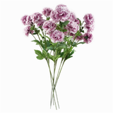 Pack of 6 x 70cm Pink Artificial Carnation Stem – 24 Flowers