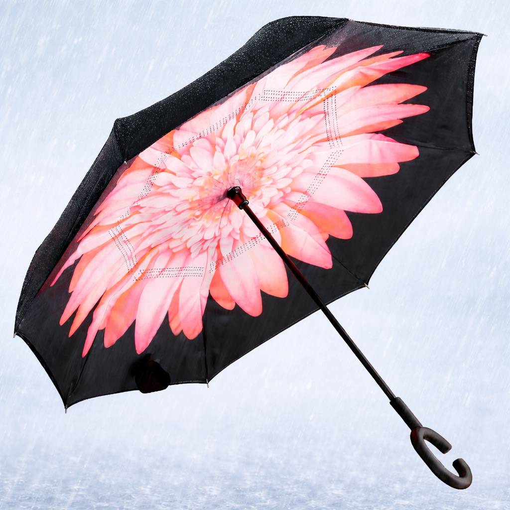 Avilo Self-Standing Windproof Umbrella – Freestanding Rain Umbrella for UK Weather