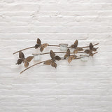 Gold Butterfly Wall-Mounted Candle Holder – Metal Wall Decor, 9cm