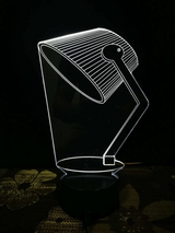 3D Acrylic Table Lamp – Clear