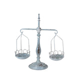 AcaciaHome Vintage Hanging Scale Plant Pot Holder 50cm – Rustic Metal Floral Planter