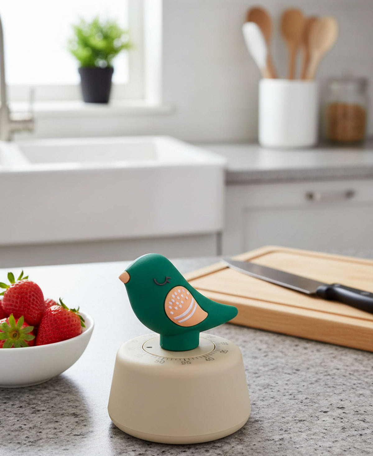 Avilo Bird Design 60-Minute Kitchen Timer – Quirky Scandinavian Pilfink Cooking Timer