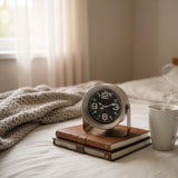 Elegant Silent Sweep Mantel Clock with Easy-to-Read Face – Quiet Tabletop Timepiece for Living Room & Bedroom