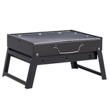 Portable Charcoal BBQ Grill with Folding Feet – Compact, Lightweight Grill for Camping and Picnics