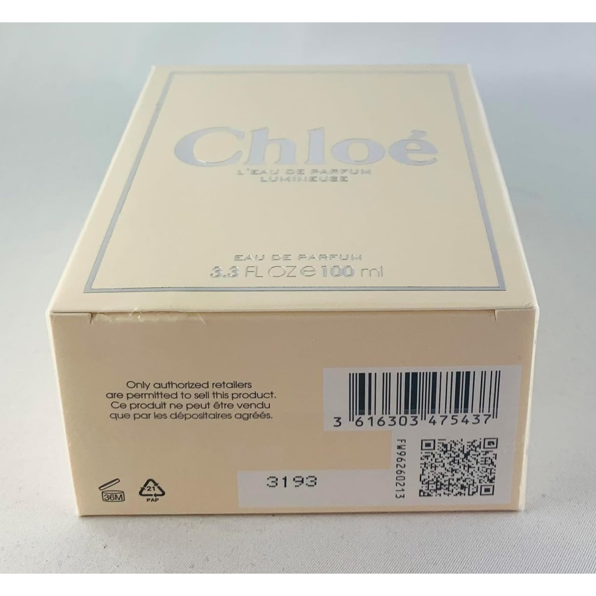 Chloé L'Eau de Parfum Lumineuse Spray 100ml for Women