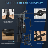 HOMCOM Multifunction Home Gym with Dual Press Arm & Leg Developer – Full-Body Strength Training Station