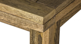Artisan Furniture Solid Wood Granary Butterfly Extending Dining Table – Seats 2 to 6, Hand-Distressed Finish, Beige