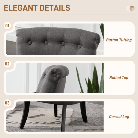 HOMCOM accent chair with matching pillow