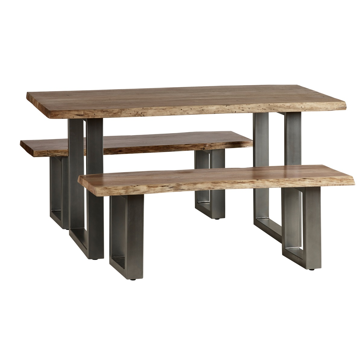 Baltic Live Edge Dining Table, 1.5m – Natural Wood Table for Smaller Dining Spaces