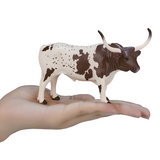 Mojo Texas Longhorn Bull Figure – Realistic Farm Animal Toy