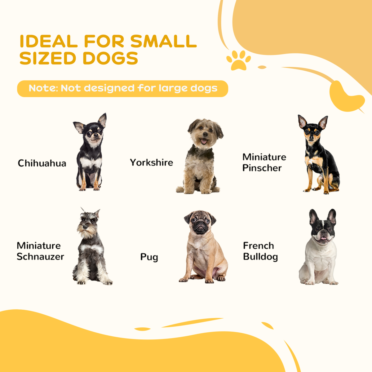PawHut 3-Panel Freestanding Wooden Dog Gate with Support Feet – Foldable Safety Barrier for Small Dogs, White