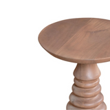 Valencia Side Table in Solid Mango Wood with Woven Cane Detailing – Handcrafted Eco-Friendly Design