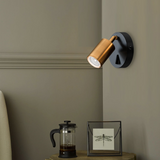 LEDSone Rotatable GU10 Spotlight Wall Light with On-Off Switch – Adjustable Metal Wall Lamp, Yellow Brass