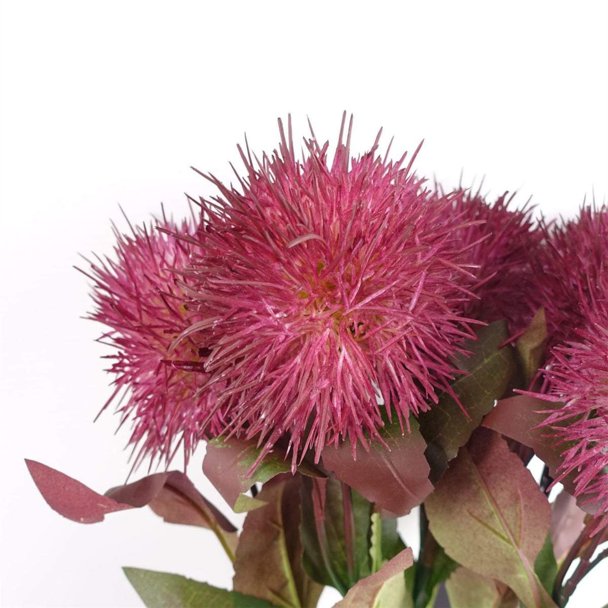 70cm Globe Thistle Purple Ball Artificial Flower Stem