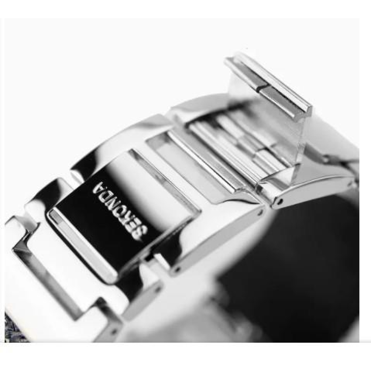 Seksy by Sekonda Ladies Rectangular Purple Dial Watch with Clear Stones – Silver Tone