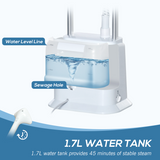 HOMCOM Upright Garment Steamer with 1.7L Removable Tank – 45-Second Heat-Up, White