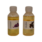Artisan Furniture Anka Reed Diffuser Set with 2 Diamond Cut Glass Diffusers, Lavender & Oudh