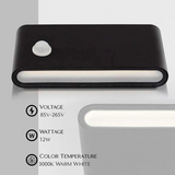 LEDSone 12W LED Motion Sensor Outdoor Wall Light – Up and Down Dual Head, IP54, Warm White
