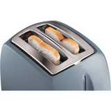 Russell Hobbs Textures 2-Slice Toaster 850W with Wide Slots and Variable Browning – Grey, 21644