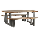 Baltic Live Edge Dining Table, 2m Solid Wood Family Table – Natural Organic Edges